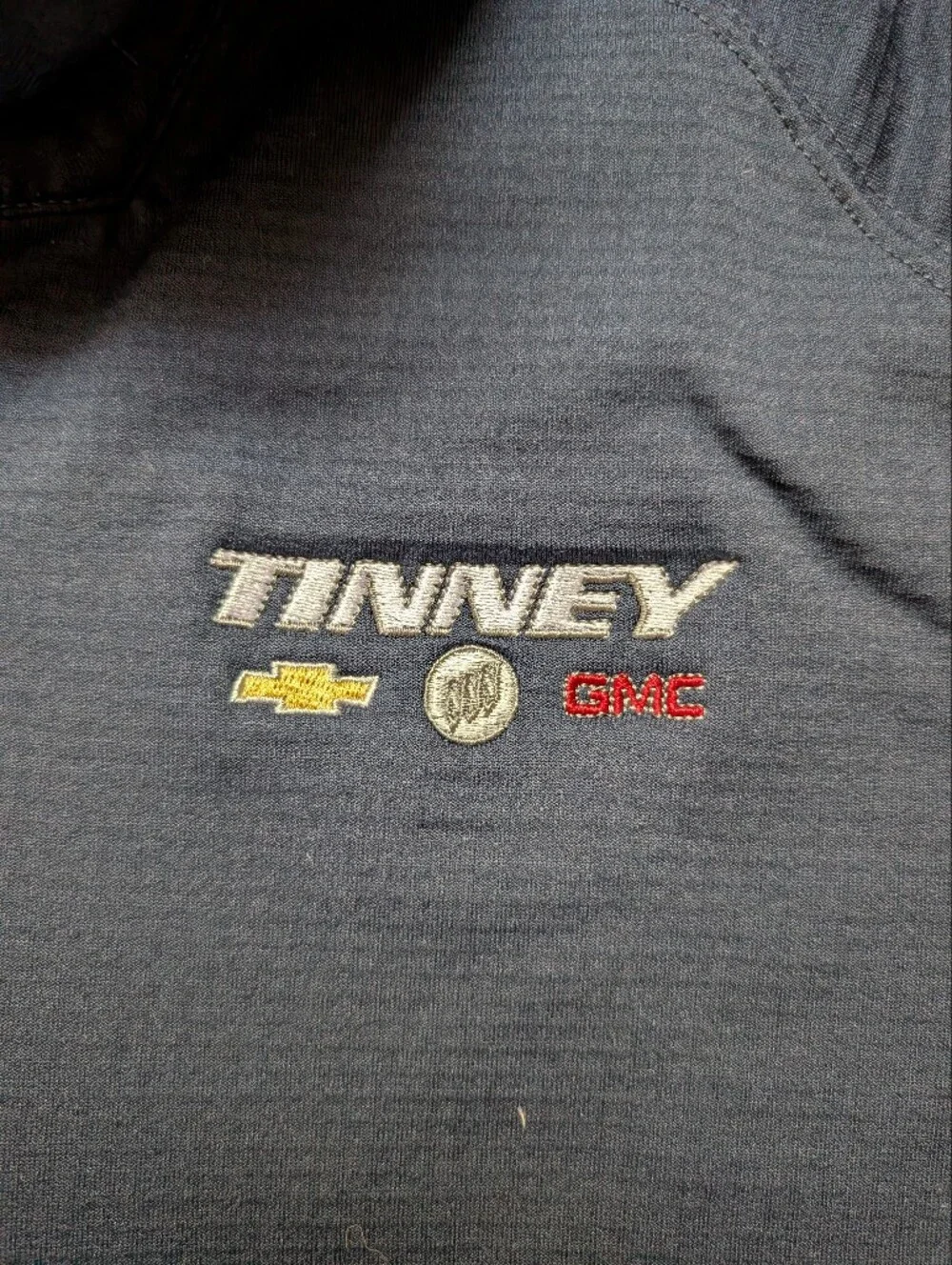 The North Face Navy Quarter-Zip Pullover With Tinney Company Embroidery Sz‎ XXL